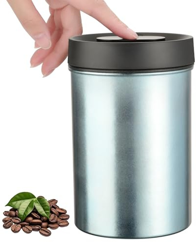 VINATO 800Ml Barattolo Caffe Ermetico, 304 Contenitore Caffè,per Farina, Fagioli, Tè, Noci,Cereali e Zucchero