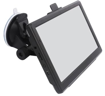 SHINEOFI Touch Screen Truck Navigator with Storage LCD Display GPS Navigation for Cars and Trucks Intelligent Voice Guidance Europe Map Updates Media Player Vehicle Mode Support
