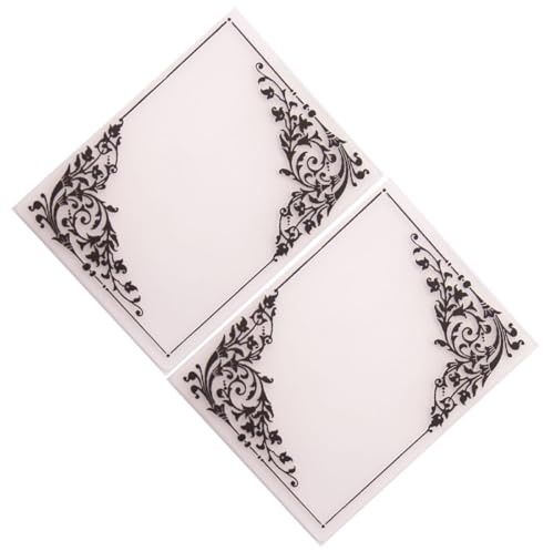 EPIGEIST 2 Piezas de Plantillas Plástico para Manualidades, Troqueles para Scrapbooking y Decoración de Álbumes, Herramienta de Estampado para Trabajos Creativos y DIY