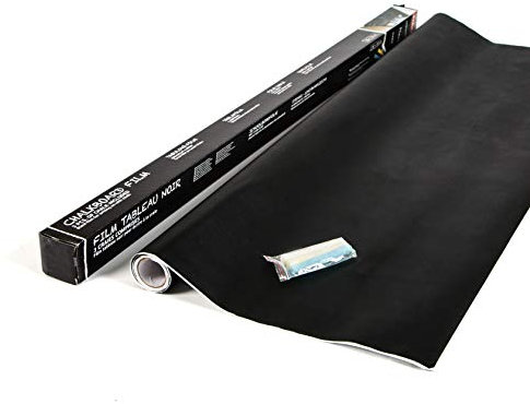 d-c-fix, Tafelfolie, schwarz, selbstklebend, Rolle 45 x 200 cm, mit 3 Kreiden!