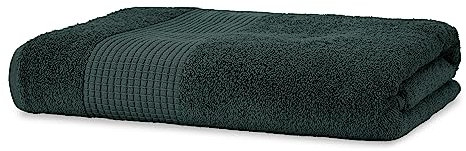 Merana Rome Saunatuch für Damen und Herren 590 GSM | saugstark, weich und fusselfrei | Großes Frottier Sauna-Handtuch in Luxus Qualität aus Schwerer Baumwolle (Jungle Green, Saunatuch (80x200cm))