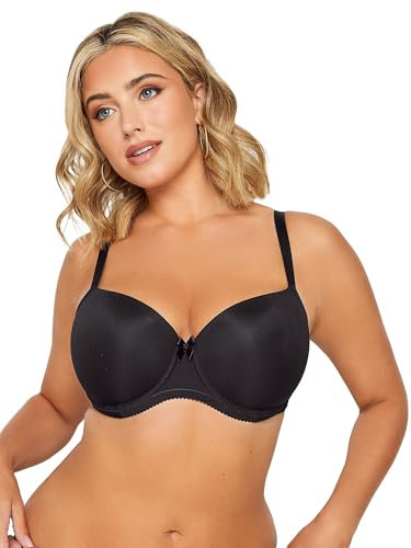 Yours Curve Black Moulded Underwired T-Shirt Bra - Women's - Plus Size Curve