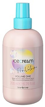 Inebrya Ice Cream Volume One Pro Spray Volumizzante, 200 ml