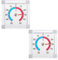 2-Pack Outside Self-Adhesive Window Door Thermometer, Accurately Measure Temperature, Digital Outdoor Thermometer Weatherproof, Suitable For Window And Outdoor Use