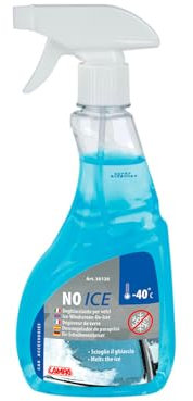 Wintem Deghiacciante per Vetri Auto 500 ml - Uso su Vetri, Specchietti e Serrature Ghiacciate -Formula Sicura e Delicata - Rimuove Ghiaccio, Sporco e Residui - Efficace Fino a -40°C - Inverni Sicuri