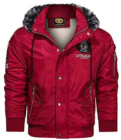 Generisch Herren Winter Jacke Quilted Steppjacke Gefüttert Winterjacke Herren Gewebt Jacquard Gepolsterte Jacke Mantel Herren Winterjacke Herren 5 XL