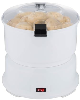 Pelador de patatas eléctrico, 85 W, 220-24 V, pelador de patatas, pelador eléctrico de verduras, soporte de mesa, pelador giratorio automático, deshidratación de plantas, plástico (AOT-P01)