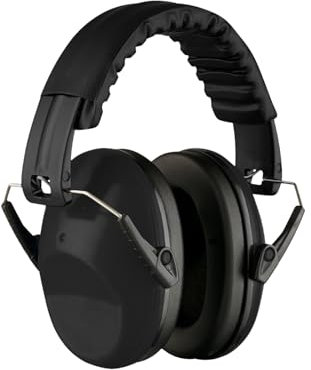 Kids Ear Defenders - 26db SNR Ear Defenders - Sound Blocking Earmuffs Autism - Noise Cancelling Headphones Toddlers (Black)