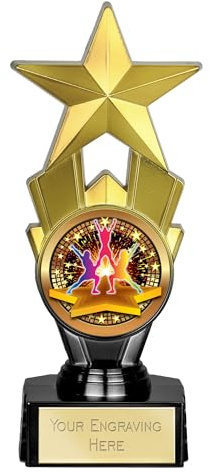 TROPHIESPLUSMEDALS Cheerleading Award Star Trophy, 18cm