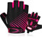 BTNEEU Guanti da Ciclismo Moto da Montagna Guanti MTB Bici con Gel Antiurto Antiscivolo, Mezze Dita Guanti Ciclismo Estivi Uomo Donna, Traspirante Guanti Bicicletta per Outdoor Sport (rosa, L)