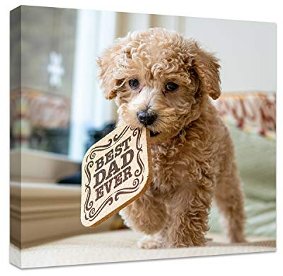 Anjiefo Canvas Drucke mit Ihren Fotos auf der Leinwand Individuelle für Familien Leinwandbilder als Geschenk personalisierte Kunstdruck zu drucke (30cm x 30cm)