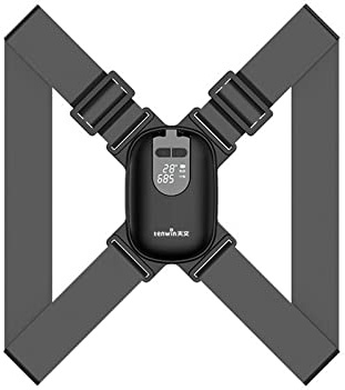 TSUSF Adjustable Anglel Smart Posture Corrector For Adults Children Correct Hunchback Clavicle Support Trainer Upper Back Brace Black