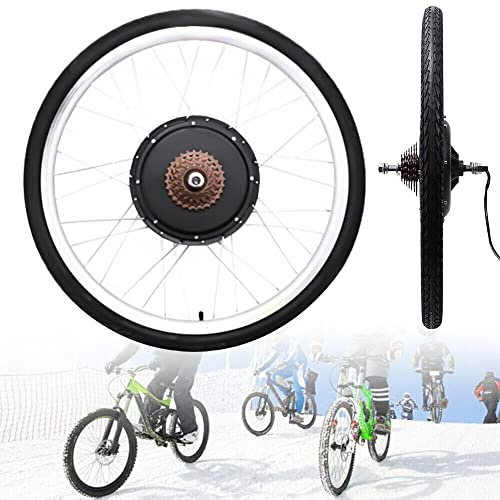 WOQLIBE Kit de conversión de bicicleta eléctrica de 26 pulgadas, 500 W/800 W, 36 V, motor de rueda trasera (800 W)