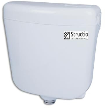 Aufputz Spülkasten AP Spülkasten Aufputzspülkasten für Stand-WC Toilette weiss Bad Wasserspülkasten Start/Stop Toilettenspülung