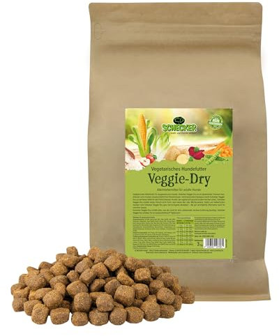 Schecker Trockenfutter für Hunde - Veggie Dry - vegetarisches Hundefutter - ideal für alle Fleisch Allergiker - 3 kg