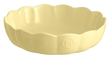 Emile Henry Stampo rotondo Madeleine – Ceramica ad alta resistenza – Cottura omogenea, colore giallo vaniglia – Made in France