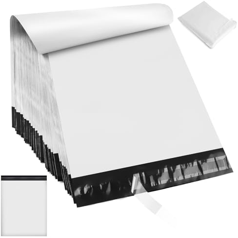 30 stycken plastfraktpåsar för kläder, 45 x 60 cm fraktpåsar