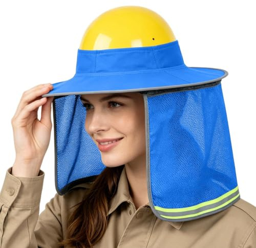 Visera Solar para Casco De Seguridad Protector Transpirable Impermeable