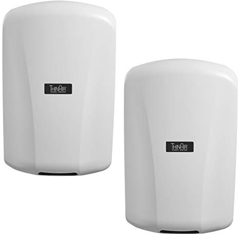 Excel Dryer ThinAir ADA-Compliant Commercial Hand Dryer, Surface Mount, White Antimicrobial ABS Cover, 950 Watts 110/120V