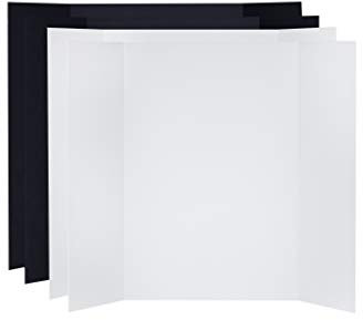 V-FLAT WORLD Bordsfotografering V-platt ljusreflektorer - Fotografi av mat och produktfotografering, vikbar ljusreflektor och diffusor för större föremål, 2 vita och 2 svarta