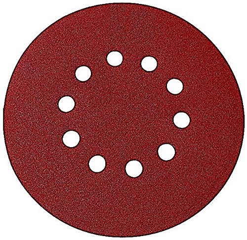 120x Schleifscheiben │ Ø 215 mm │ 10 Loch │ KORN WÄHLBAR │ für Exzenterschleifer │ Marke: klebemeister.eu (P80)