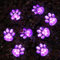 AIDDOMM Solar Paw Print Lights Outdoor, Cat Dog Animal Solar String Lights (Set of 8) Outdoor Decoration, a Gift for Pet Lovers, Waterproof, 16.8 ft, 8 Modes, Purple