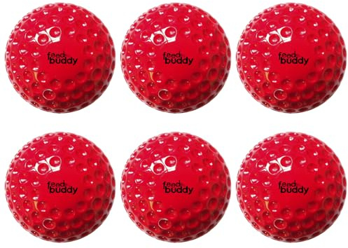 Feed Buddy Light Balls (pack of 6) - One Size cricket bowling machine balls - For use in and any other bowling machine