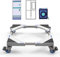JEEWHEET Base con 4 Ruedas con Bloqueo Ancho Ajustable 41-64cm, Carga 300KG Soporte Lavadora, Plataforma con Ruedas para Nevera, Lavadora, Secadora y Frigorífico
