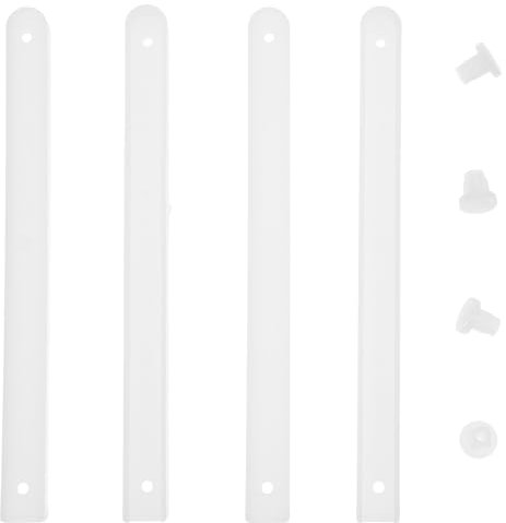 DOITOOL 8 Stück Schubladenführungen Schubladenschienen Schrankführungsschiene Soft-Close-Schubladenführungs-Ersatzset