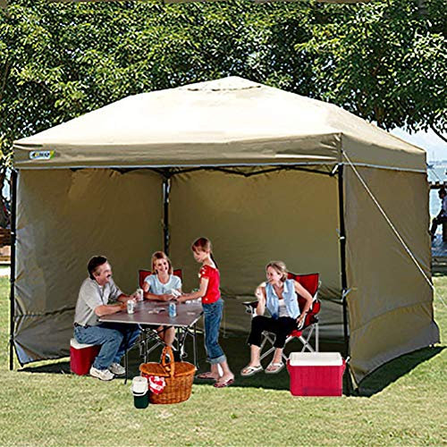 Gazebo per tendone 3X3m - Gazebo pop-up impermeabile con 3 pannelli laterali - Tenda per feste con protezione UV - Tessuto rivestito in argento 300D