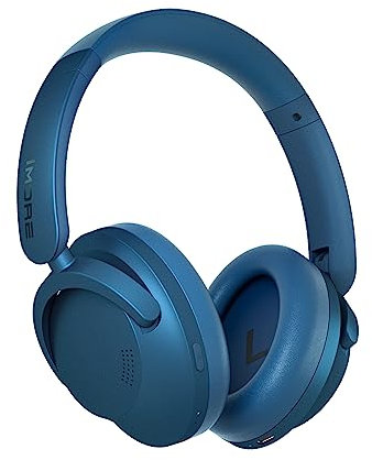 1MORE SonoFlow HQ50 Active Noise Cancelling Headphones, Bluetooth Headphones with LDAC for Hi-Res Wireless Audio, 70H Playtime, Clear Calls, Preset EQ Via App, Blue