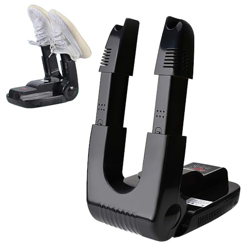 LUFEIS Schuhtrockner Elektrisch,Elektrischer Schuhtrockner mit Verstellbarer Länge,Tragbare Schuhheizung Schuhwärmer Heizung mit Timer und antibakterieller Funktion,für Schuhe Hüte Socken Skischuhe