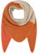 FASHION YOU WANT XXL Schal flauschig schal-tuch damen dicker dreieckstuch groß Wolle 3 FARBIG Farben kuschelig (beige/orange)