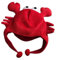 PACKOVE Adorable Crab Shape Hat Lustige Plüschkrabben-mütze Für Cosplay Fotorequisiten Und Partys Einzigartiges Design Einfach Zu Tragen Und Auffällig