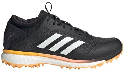 adidas Fabela X - Scarpe da hockey/lacrosse da donna, nero/arancione, taglia 38