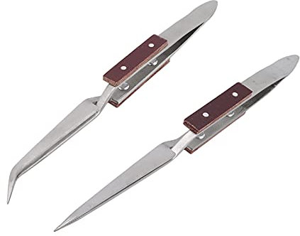 shockassist Pinza Recta De Acero Inoxidable Pinzas Industriales Resistentes A La CorrosióN Pinzas AntiestáTicas Industriales De Precision por Soldadura De Joyas, ReparacióN De Piezas ElectróNicas