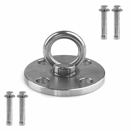 LwiftGal Aerial Hoop-Set aus Edelstahl für Erwachsene, Aufhängung, professioneller Ring, Fitness, Single Point Aerial Hoop-Ausrüstungsset, für Akrobatik, Zirkusse, Yoga,Chassis