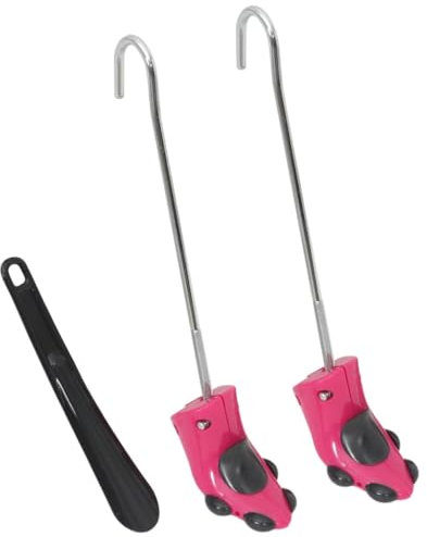 Tidyard Tendeurs de Bottes et Chausse-Pied Rose EU 34-40 Plastique, Embauchoir à Chaussures Homme Femme Ecarteur Bottes