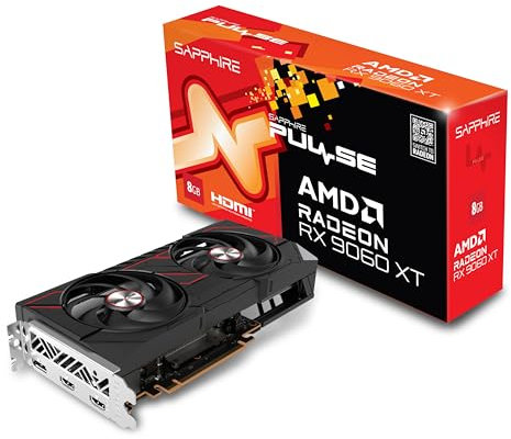 Sapphire Tarjeta Gráfica Pulse Radeon RX 9060 XT 8GB GDDR6 Dual-X Cooling Gaming