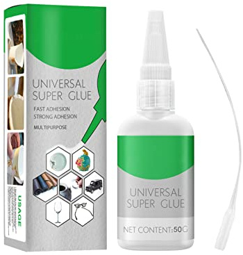 Luckxing Super Colle Artisanale avec Buse à Pointe Aiguille - pour Bois, Métal, Cuir, Céramique - Cyanoacrylate Professionnelle pour l'Artisanat et la Construction