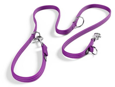 Hundeleine, doppelseitig, Violett