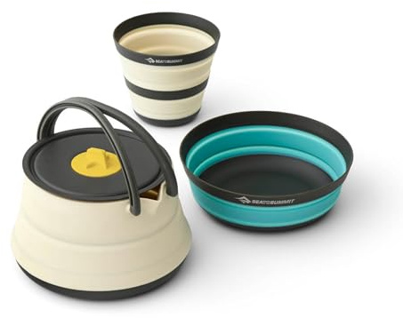 Sea to Summit Frontier Ensemble bouilloire pliable ultraléger pour 1 personne (kette, bol, tasse)
