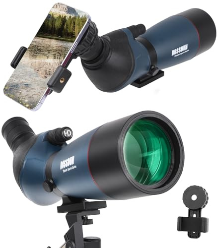 Spektiv, Ultra HD 25–75 x 70 Teleskop, Dual-Fokussierung, ED, wasserdichtes Zielfernrohr, FMC-Objektiv, BAK4-Prisma mit Tragetasche, Stativ für Zielschießen, Jagd, Vogelbeobachtung, Wildtierlandschaft