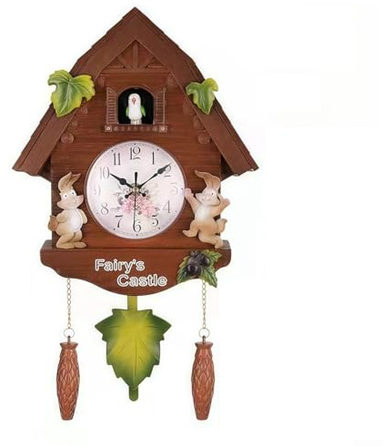 SPORTARC Horloge murale à coucou esthétique avec pendule qui enrichit votre décoration intérieure avec son style unique (marron)