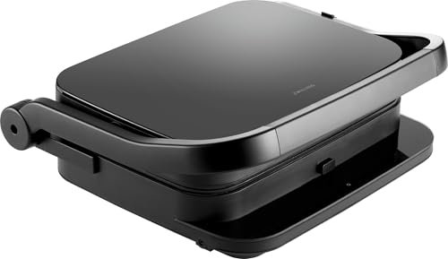 ZWILLING ENFINIGY Kontaktgrill, 6 Programme, Temperatursensor, Keramik-Antihaftbeschichtete Platten, Indoor-BBQ-Grillgerät, Schwarz