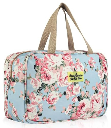 Aucuu Toiletry Bag, Large Full Size Toiletry Bag, Travel Hand-Held Make up Wash Bags, Portable Waterproof Toile-Try Kit, Bathroom Storage Case, Cosmetic Organizer for Travel, Camping for Women Girl