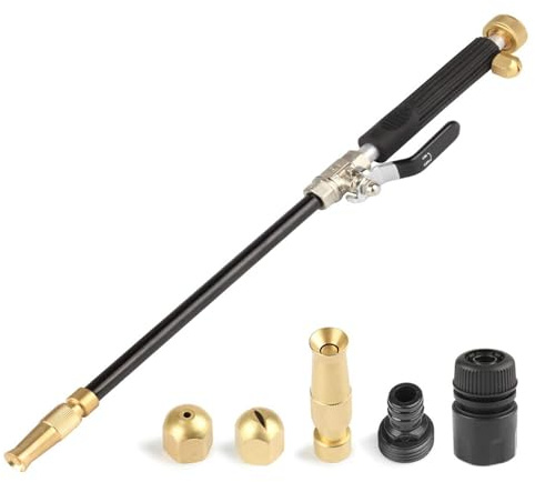 Limpiadora De Alta Presión | Pistola De Agua A Alta Presión con Boquilla Ajustable, Hidrolimpiadora De Alta Presión para Hogar, Jardín O Coche, Herramienta De Limpieza