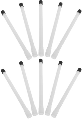 Ipetboom Embouts Gonflage Pneu Tige D'extension de Valve de Pneu 150mm Lot de 10 en Plastique Blanc Rallonge Droite pour Gonflage Facile et Rapide, Usage Professionnel Secours