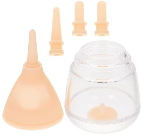 Toyvian Biberón para Gatos Recién Nacidos y Cachorros Pequeños Capacidad de 35ml, Ligero y Portátil, Hecho de Silicona y PC Adecuado para Alimentación de Mascotas