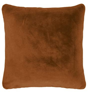 ESSENZA Furry Coussin Kissen, Leather Brown, 50x50 cm